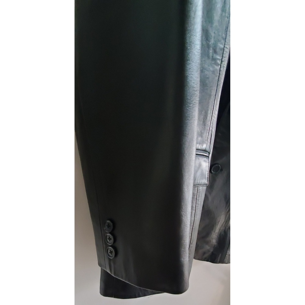 Scully Leather Black 42 Jacket Blazer Pockets Tailored Style Western Style - Picture 8 of 16